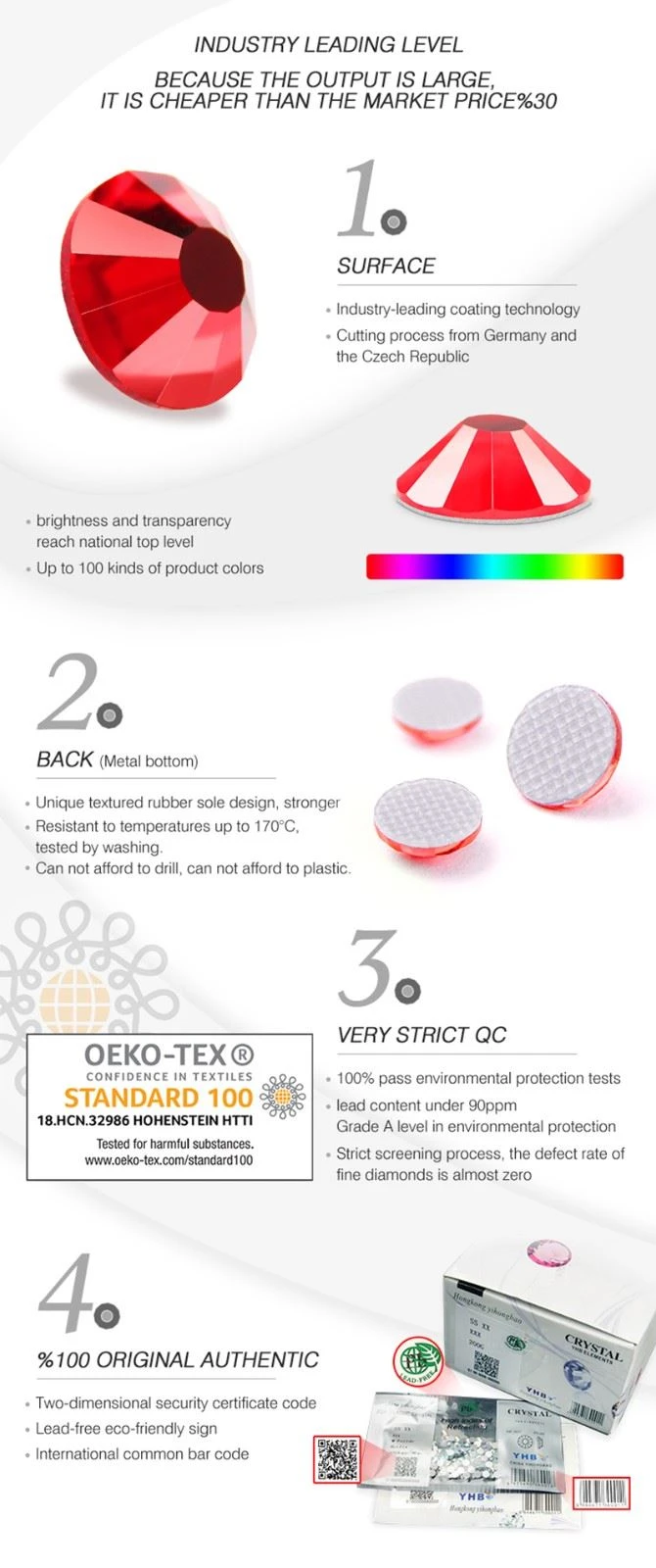 No glue foiling back pearls product-1-1